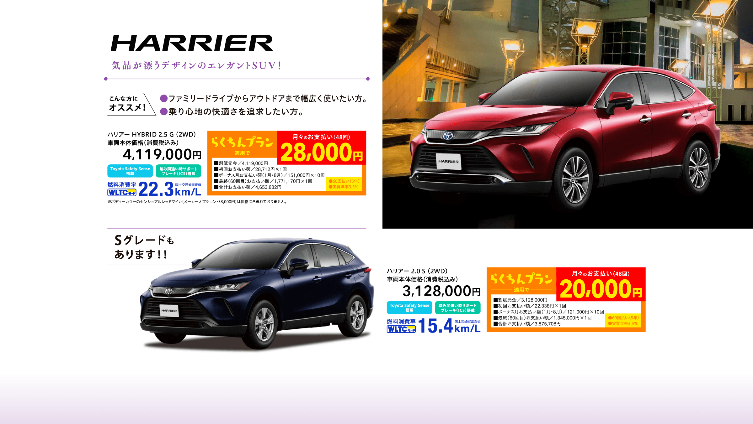 イメージ：SUV HARRIER